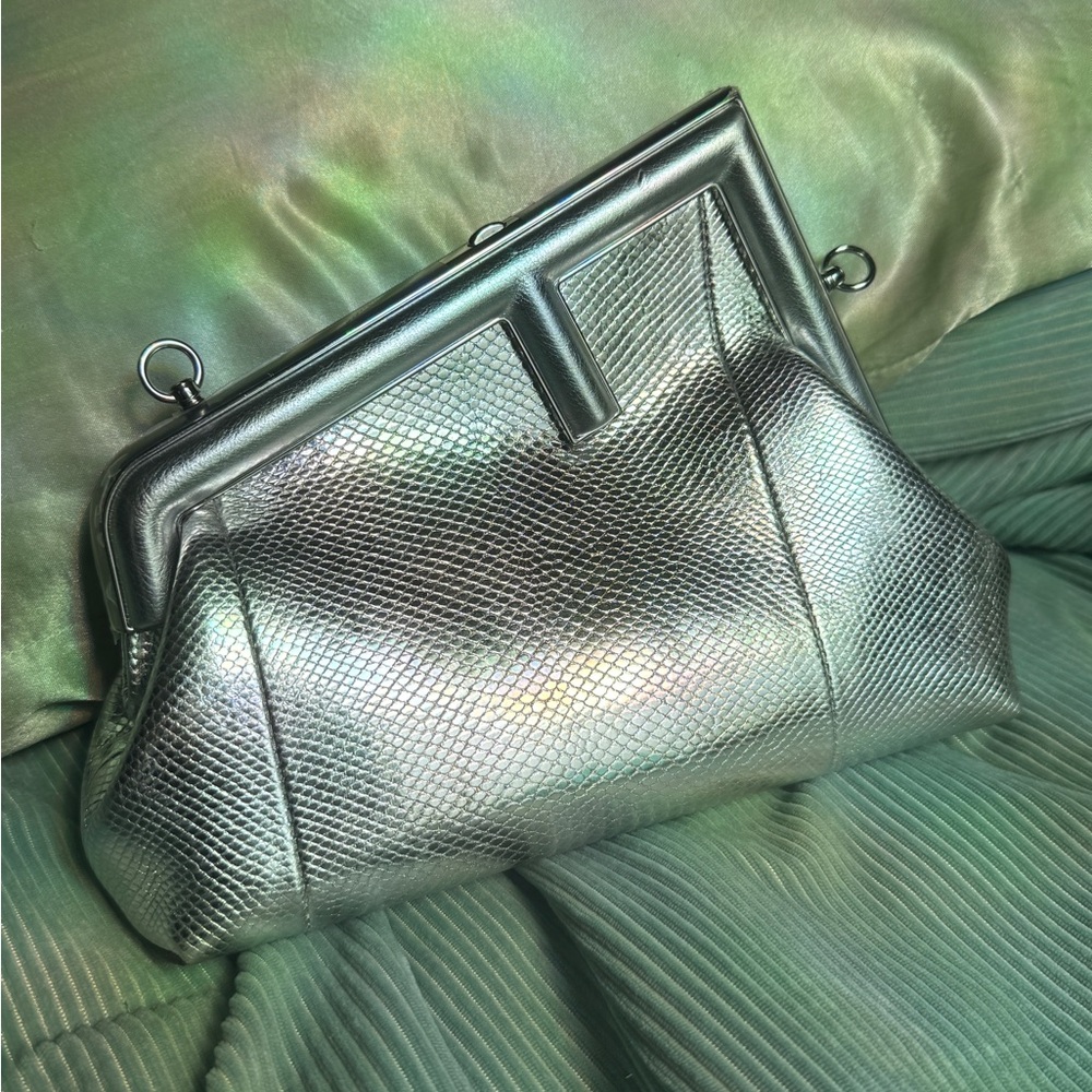 FENDI BNIB Fendi First Silver Python - Picture 3 of 16
